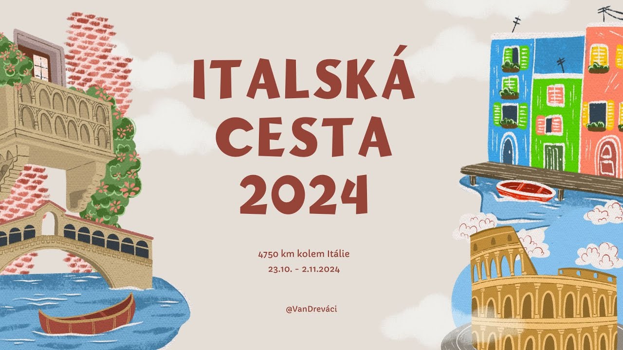 Okolo Itálie - říjen 2024 (5000km v obytném autě)