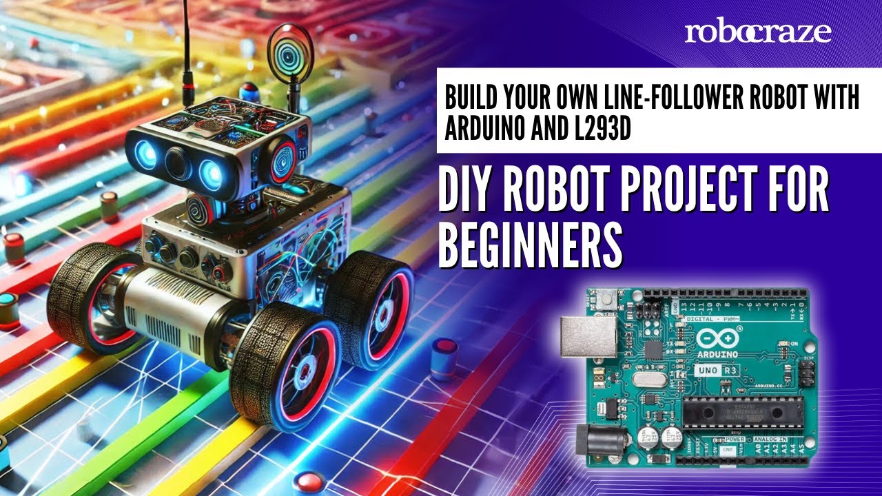 Робот, следующий по линии, на базе Arduino: полное пошаговое руководство (L293D/L298N)