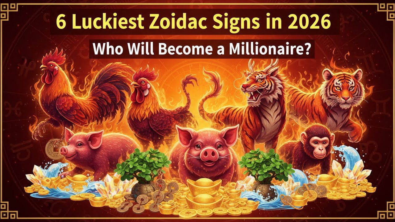 6 Luckiest Chinese Zodiac Signs in 2026: Who Will Become a Millionaire?