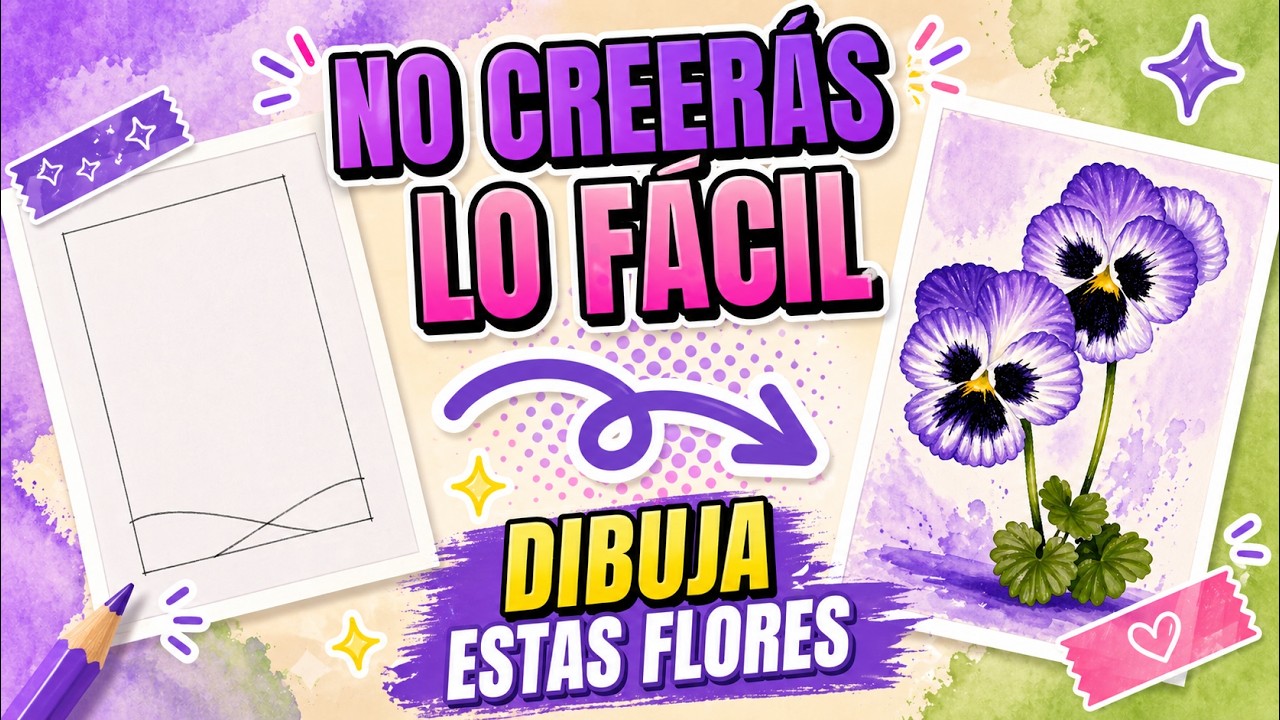 Pintamos una Flor Violeta