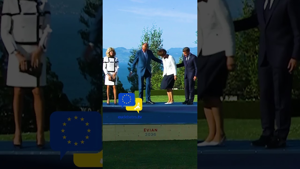 Friedrich Merz and His Wife Arrive at G7 &Eacute;vian: Macron and Brigitte Welcome Germany