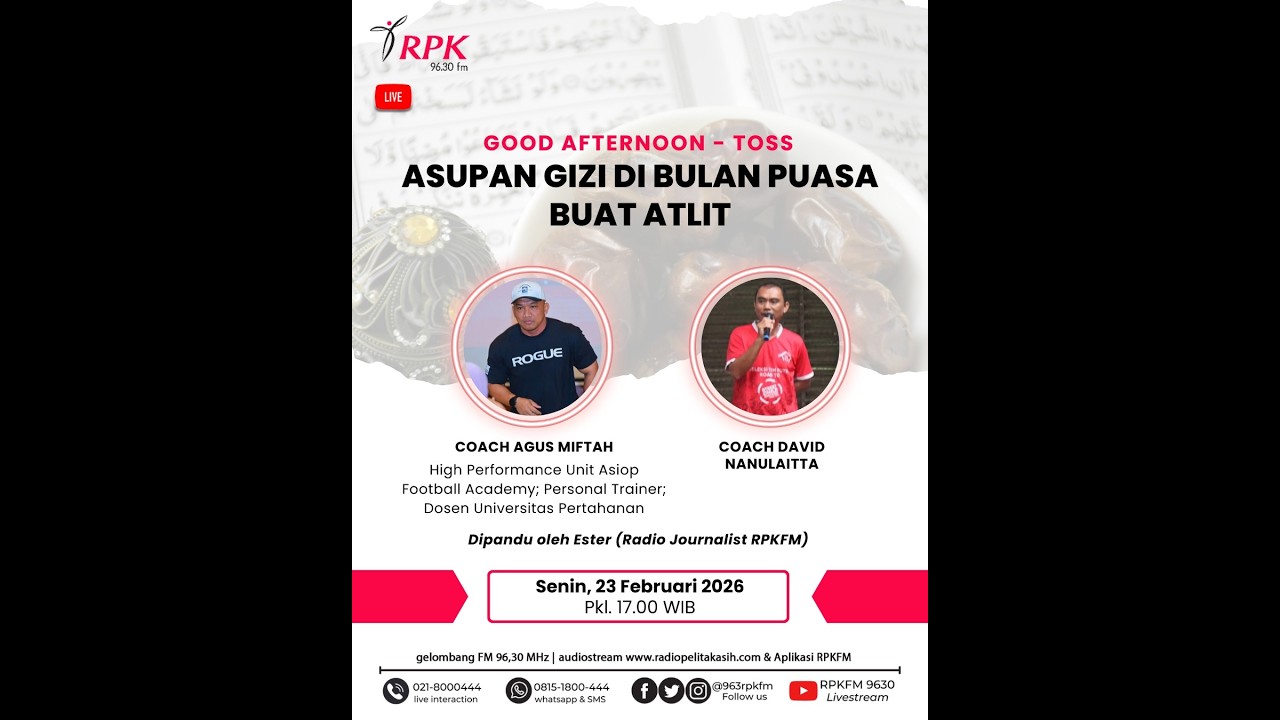 TOSS -  ASUPAN GIZI DI BULAN PUASA BUAT ATLET | SENIN | SENIN, 23/2/26