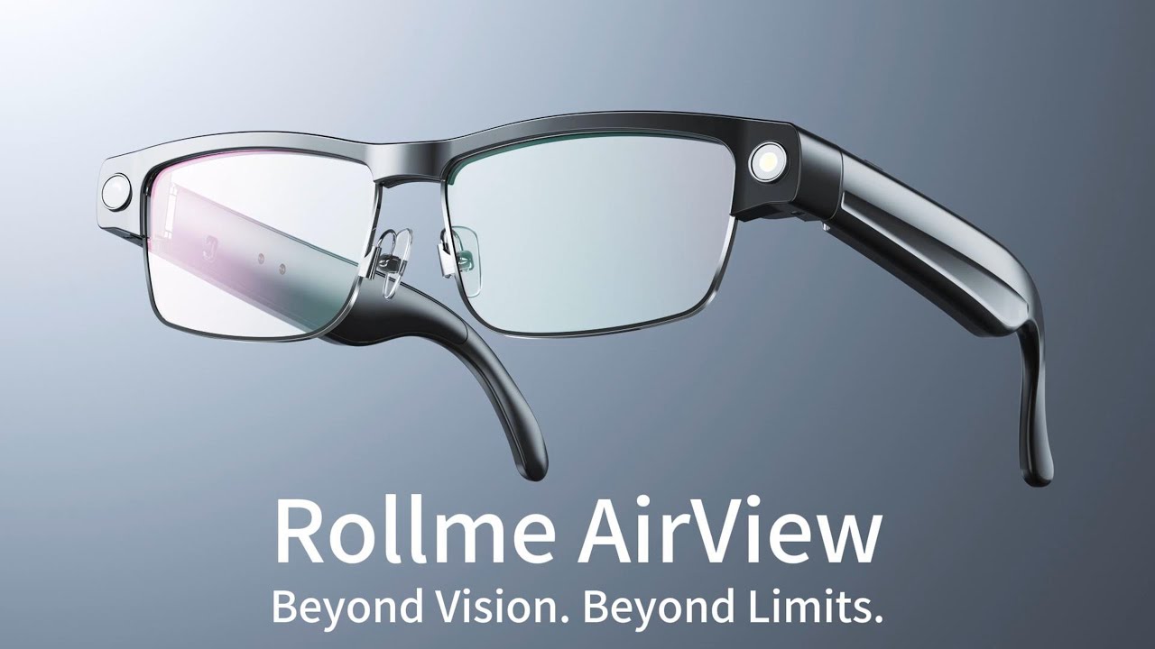 Rollme AirView Smart Glasses | 8MP Camera, HD Video, AI Voice & Real-Time Translation