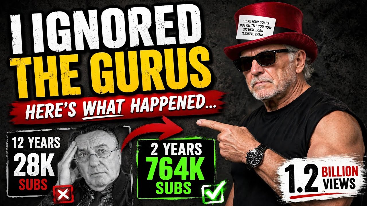 Słuchałem guru YouTube'a przez 12 lat. Potem zrobiłem coś wręcz przeciwnego i zdobyłem 1,2 miliar...