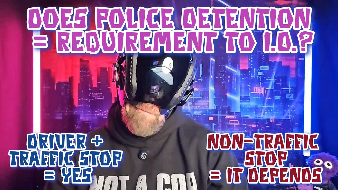 Excuse me police officer, am I being detained?