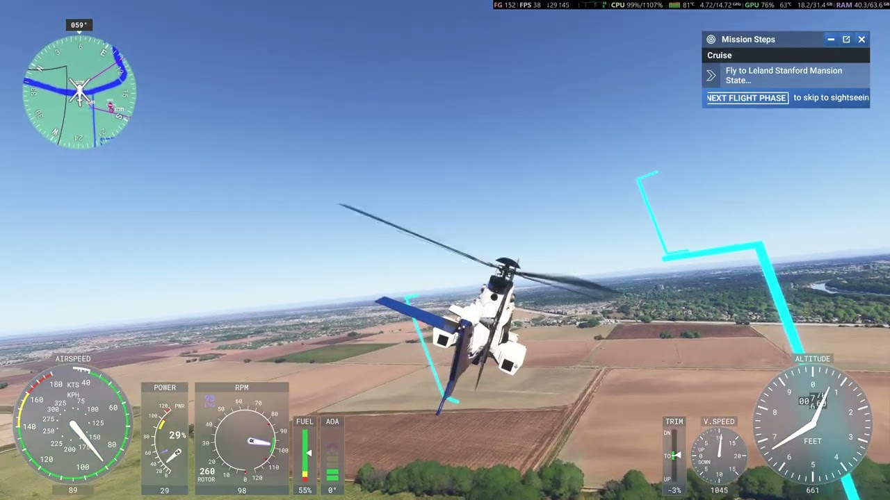 MSFS 25 Career Mode, Flight 017, H225