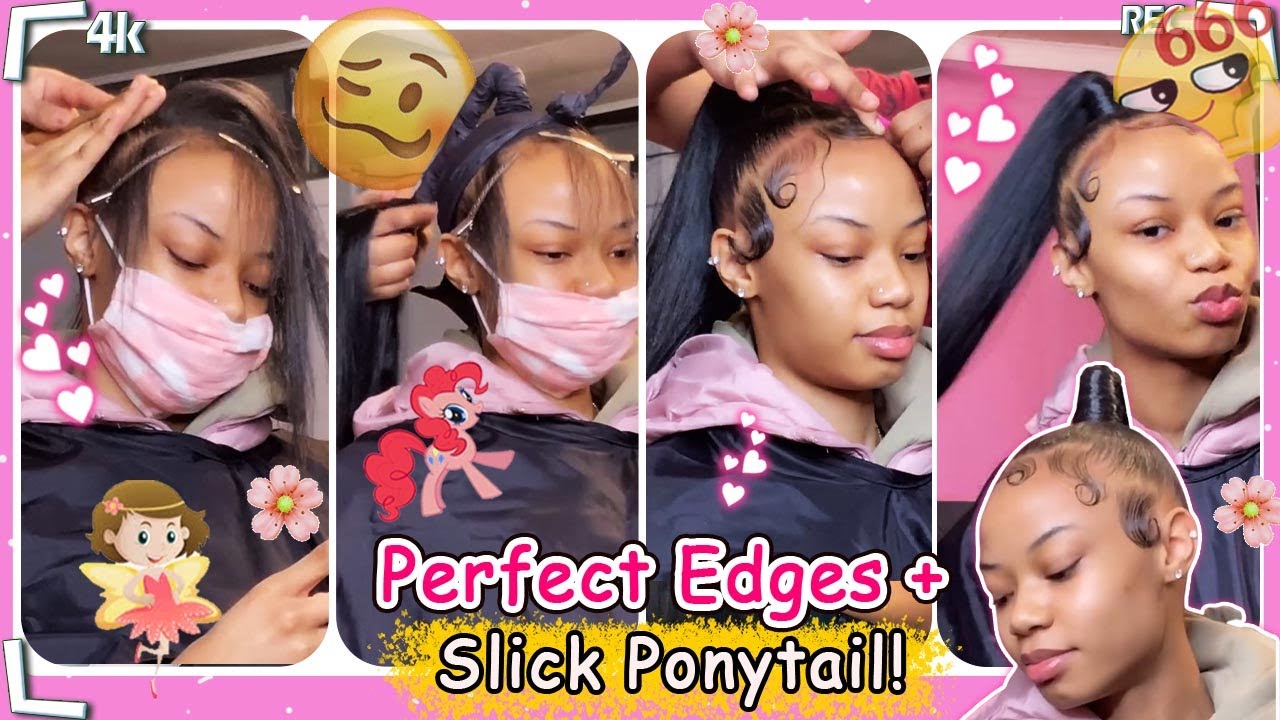 🖤High Genie Ponytail Sleeking! Straight Hair + Exotic Baby Hair Ft.#ULAHAIR Review