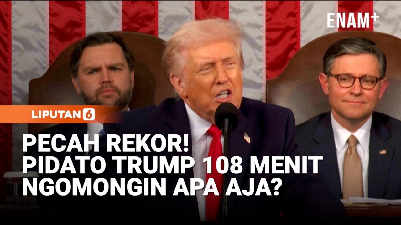 Jadi Pidato Terpanjang di Kongres, Presiden Trump Panen Pujian sampai Sindiran | Liputan6