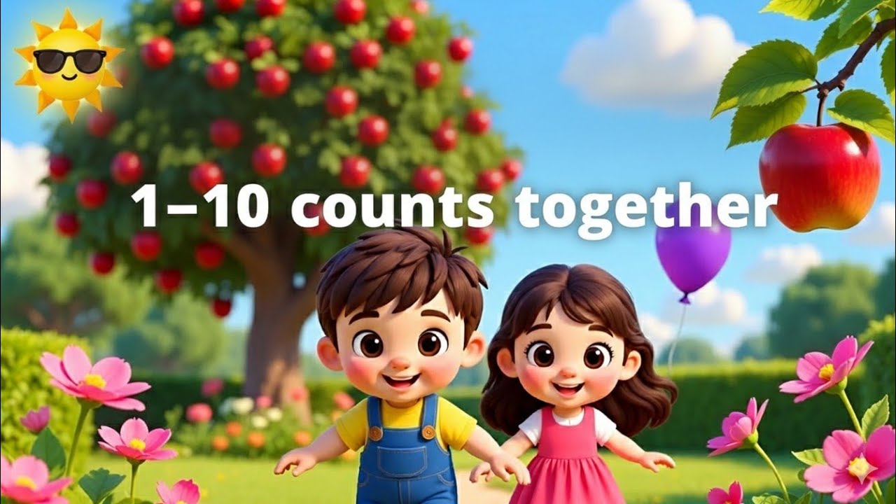 1–10 Counting Song for Kids | One to Ten Numbers Rhyme | Preschool Learning Fun 🎶👶|kids Video🌈✨