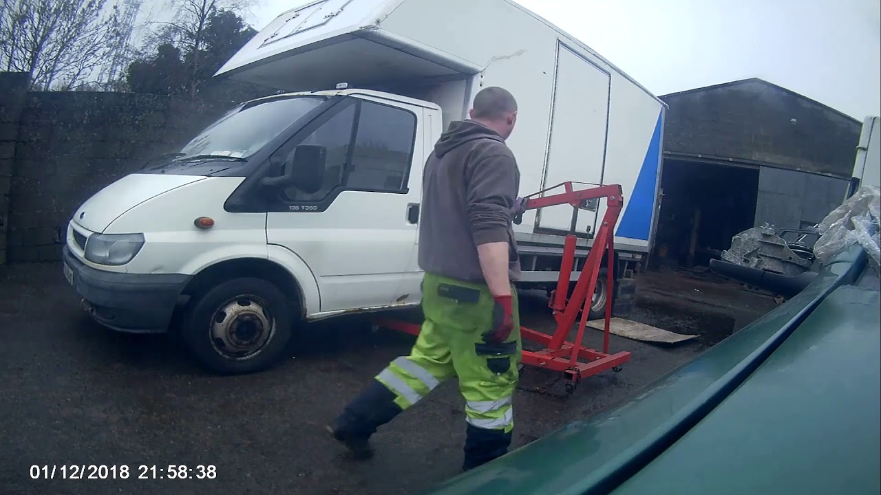 ford transit recovery body build part 1 removal of luton body