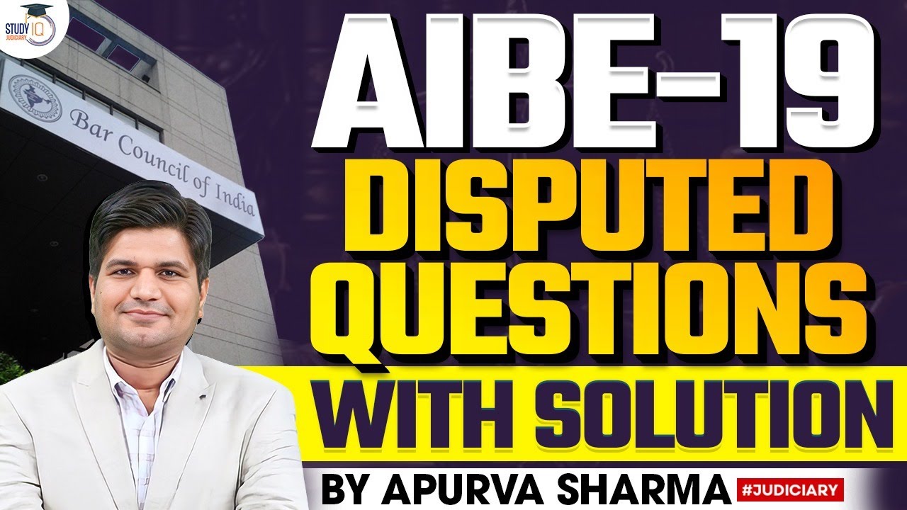 AIBE 19 Objection Questions | 3 Questions Delete File Objection & Corrections