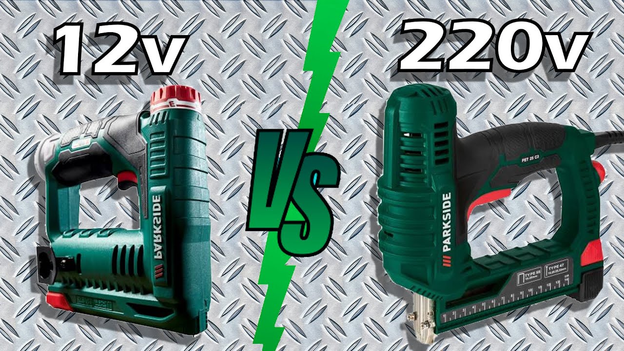 Test e Confronto Pistola Sparapunti 12v e 220v Parkside