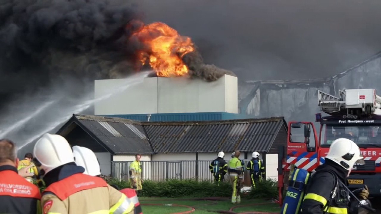 Brand in de Knorhof in Erichem.