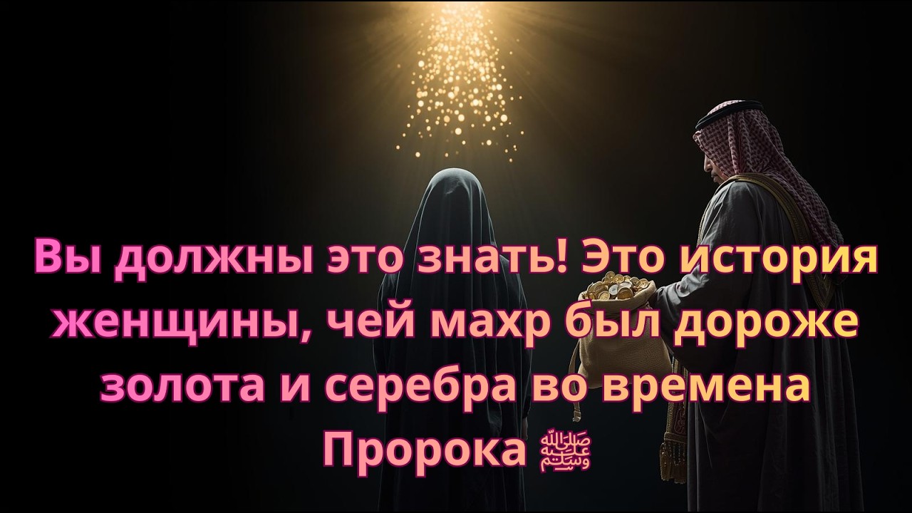 Это история женщины, чей махр был дороже золота и серебра во времена Пророка ﷺ