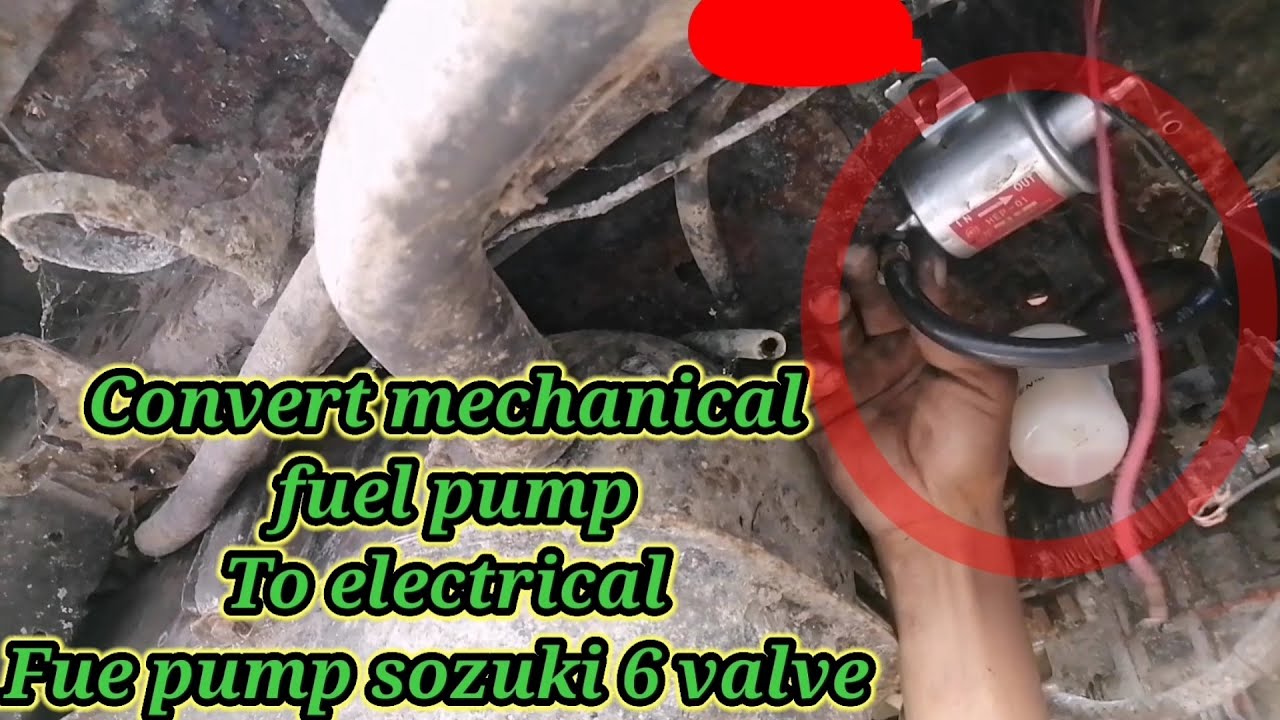 MECHANICAL FUEL PUMP CONVERT TO ELECTRICAL FUEL PUMP SUZUKI 6 VALVE