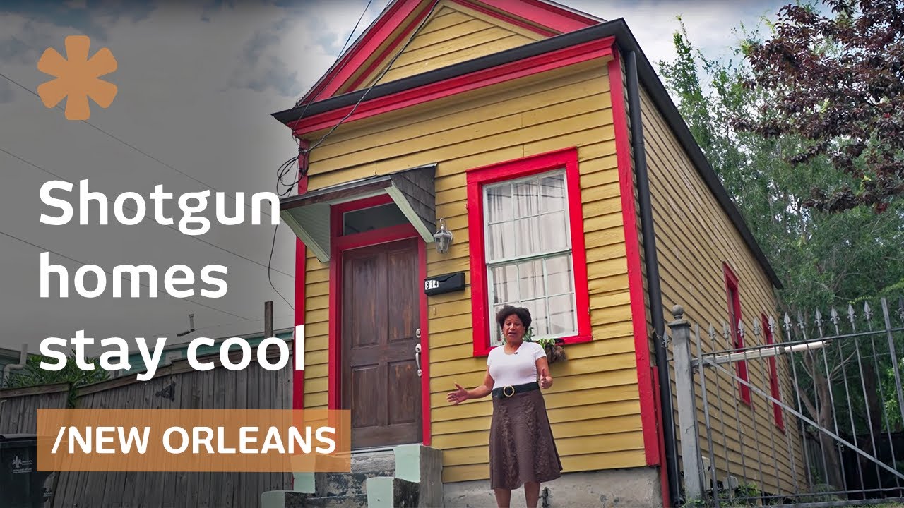 Big Easy's shotgun: cross-ventilated narrow houses stay cool