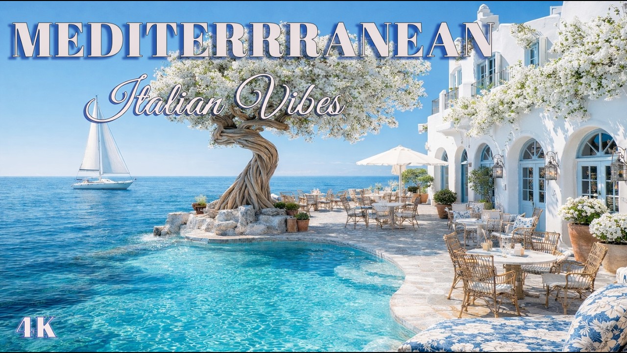 Chill Mediterranean Music & Italian Vibes 🌊🏡 Gentle Mediterranean Tunes & Peaceful Atmosphere