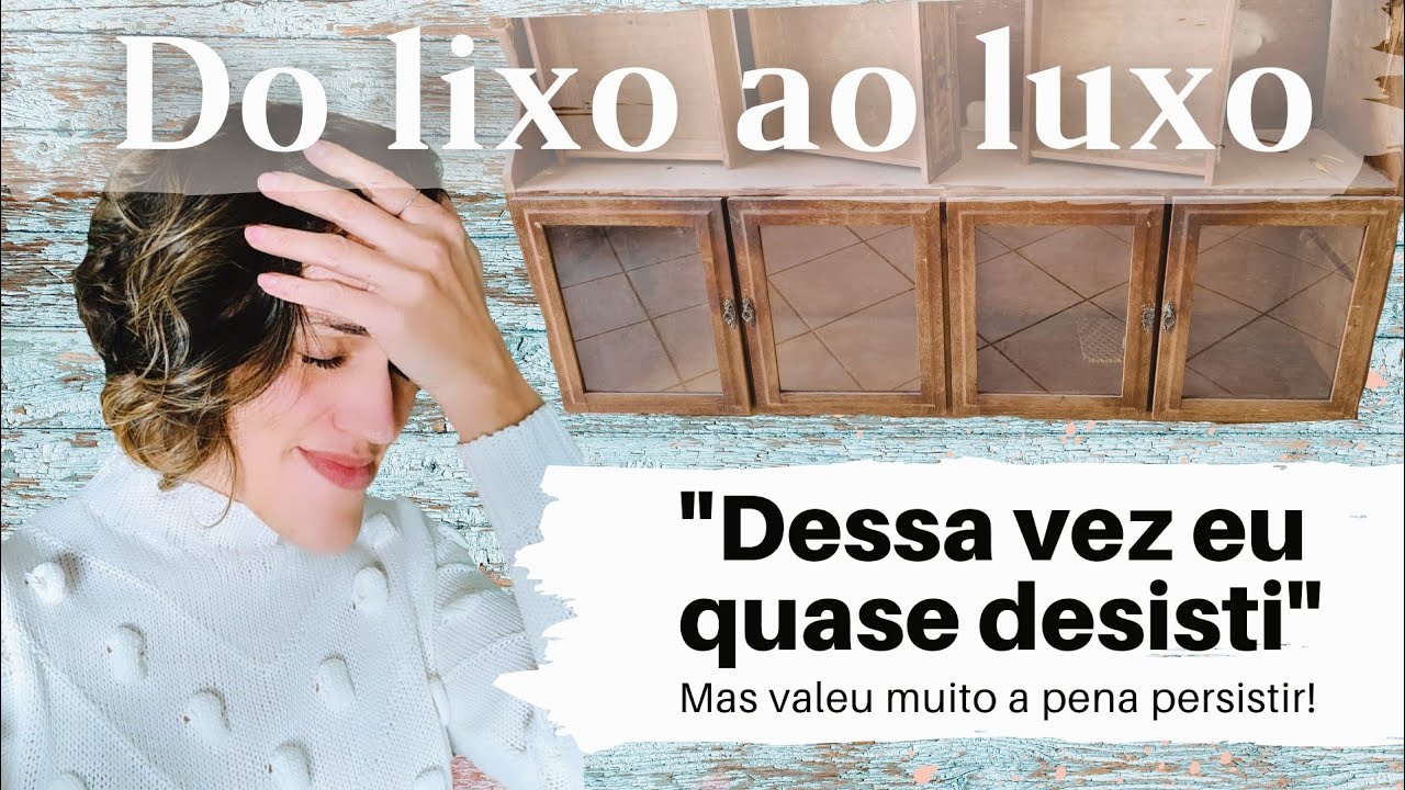 Encontrei esse armário no lixo e achei que tinha salvação/ Vem ver o perrengue