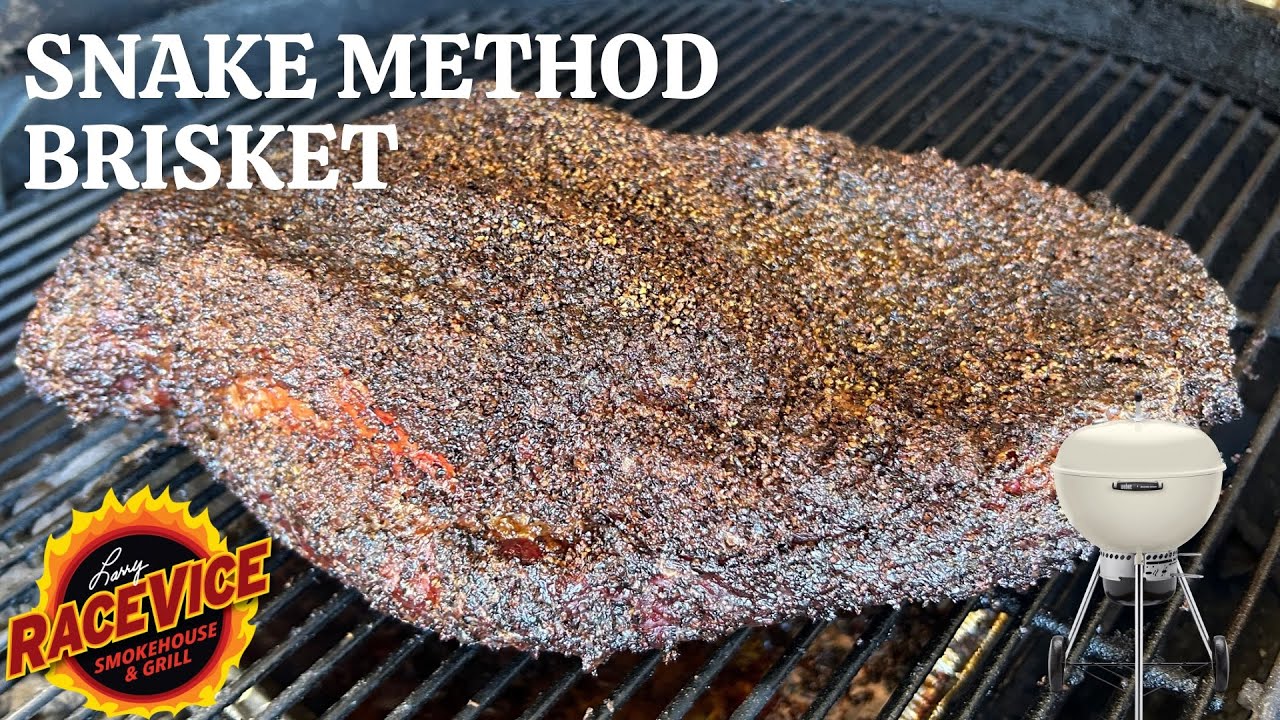 This Was The EASIEST Brisket Cook I Have Ever Done!!  Snake Method Brisket On The Weber Kettle!!