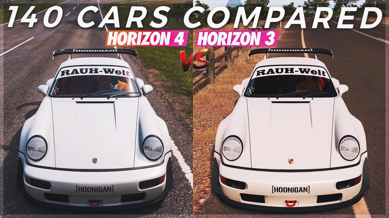 Forza Horizon 4 Engine Sounds vs Forza Horizon 3 Engine Sounds | 140 Car Sounds Compared!