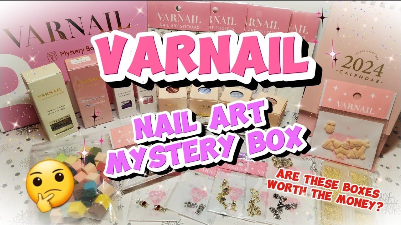 NAIL ART MYSTERY BOX FROM VARNAIL | JANUARY MONTHLY SUB BOX | IS IT REALLY WORTH IT? HONEST REVIEW