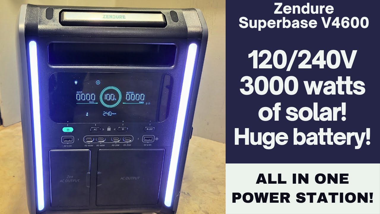 Zendure Superbase V4600! 240 volt portable power station!