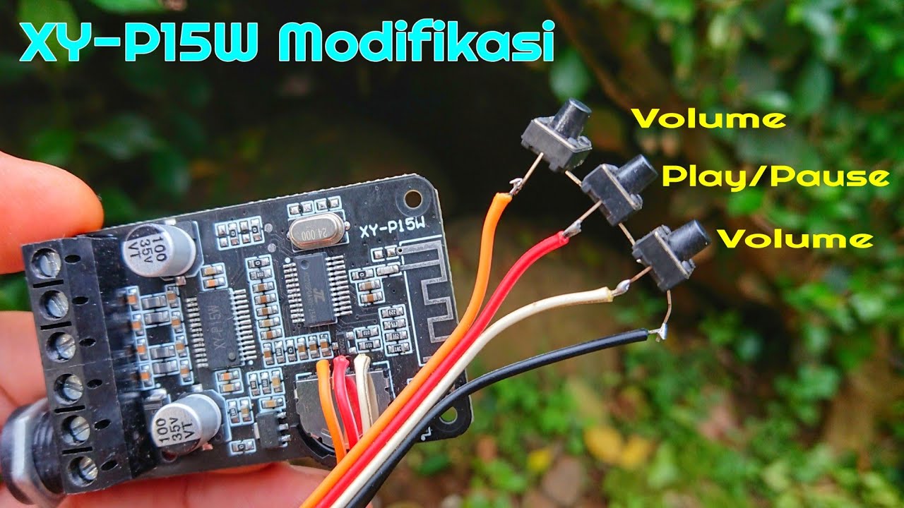 DIY Bluetooth speaker , XY-P15W tactile switch button MOD