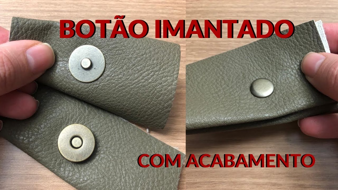 Como colocar BOTÃO IMANTADO com ACABAMENTO - Balancim