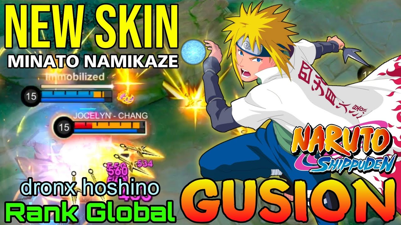 Minato Namikaze x Gusion New Naruto Shippuden Skin - Top Global Gusion by dronx hoshino - MLBB