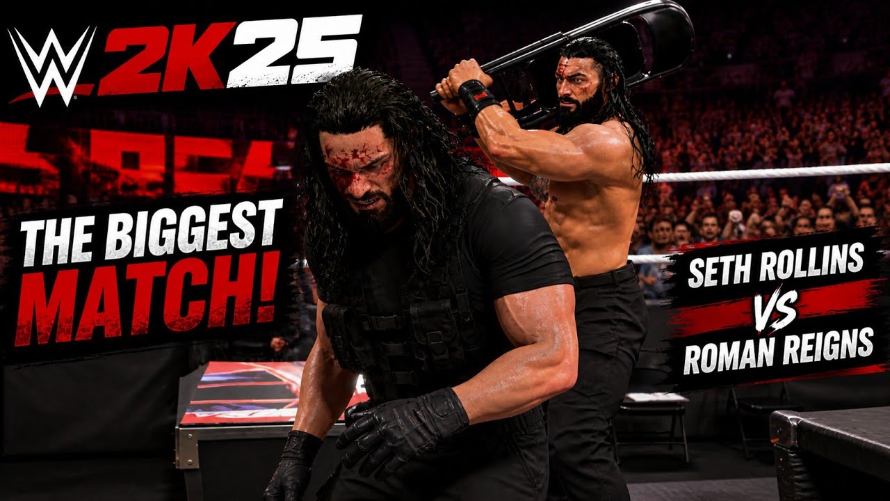 “Ending WWE 2K25 With The Biggest Match… Seth Rollins vs Roman Reigns 🔥”