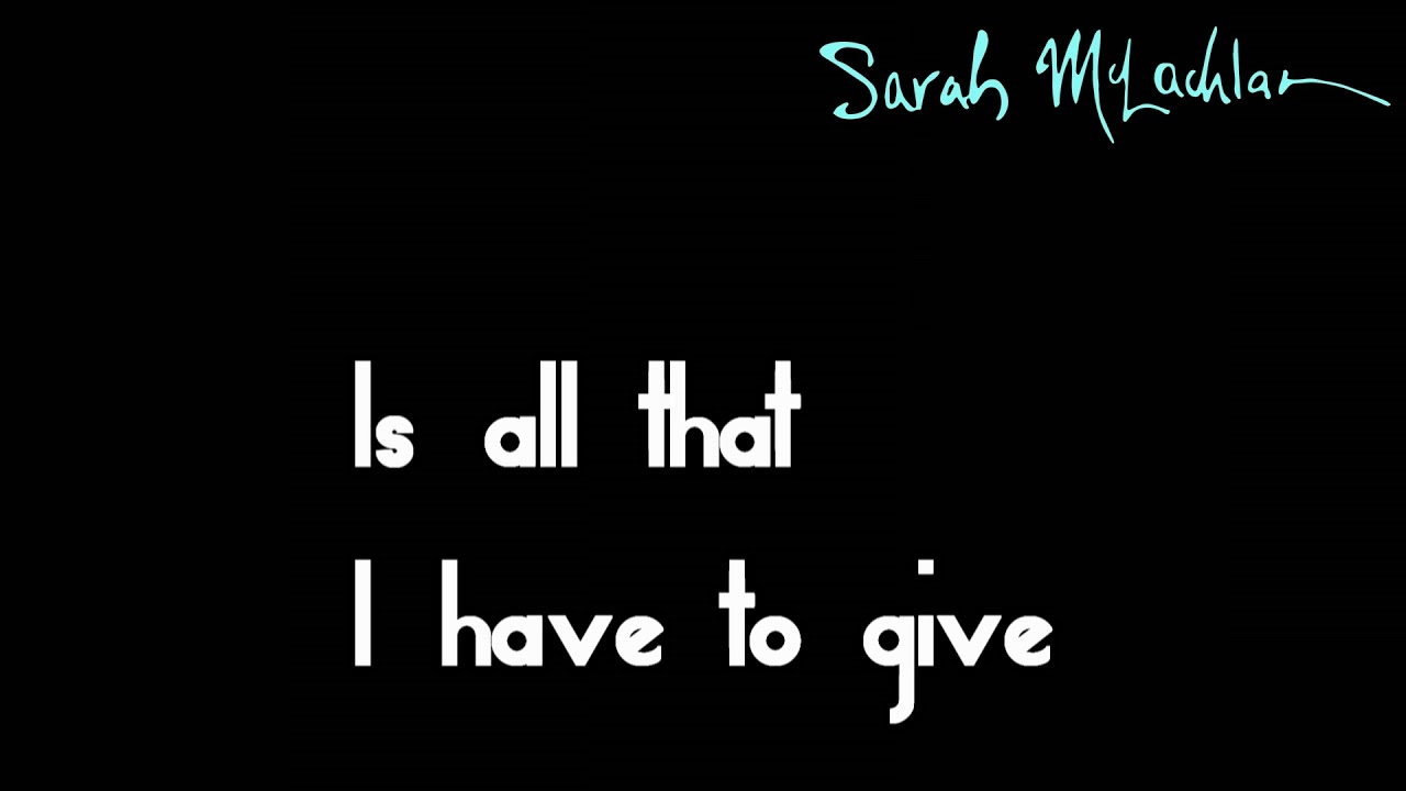 Sarah Mclachlan - Sweet Surrender (Lyrics) HD (G_G)