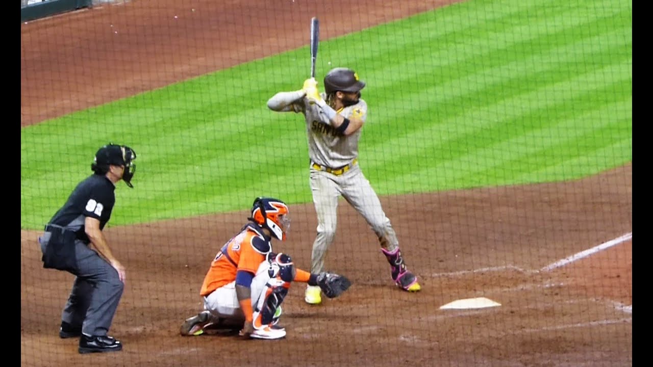 Fernando Tatis Jr. at bat (home run)...Padres vs. Astros...5/28/21