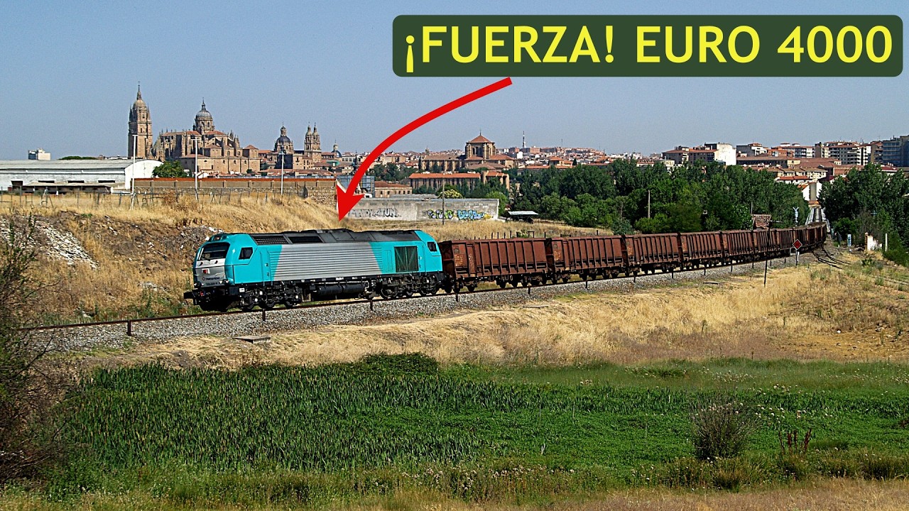 📽️Trenes de Mercancías en la Península Ibérica | Locomotoras Serie 335 (Euro 4000).