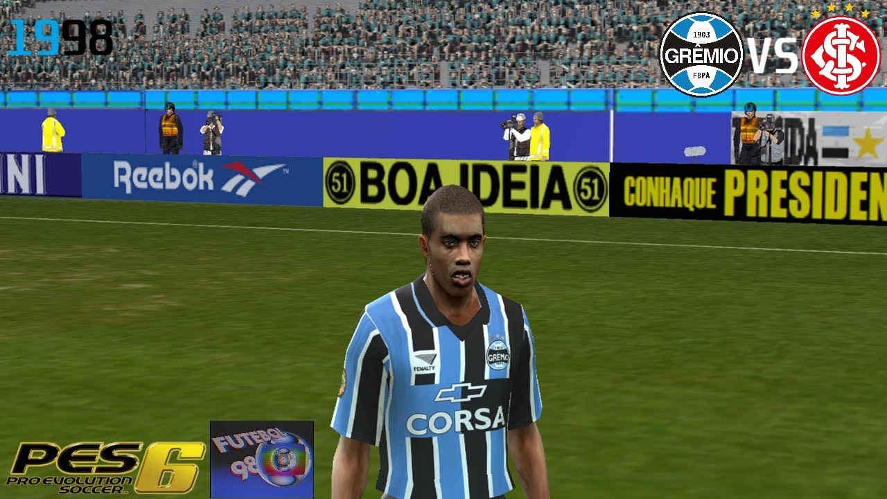 PES 6 Patch Campeonato Brasileiro Anos 90 I Grêmio 98 vs Internacional 98