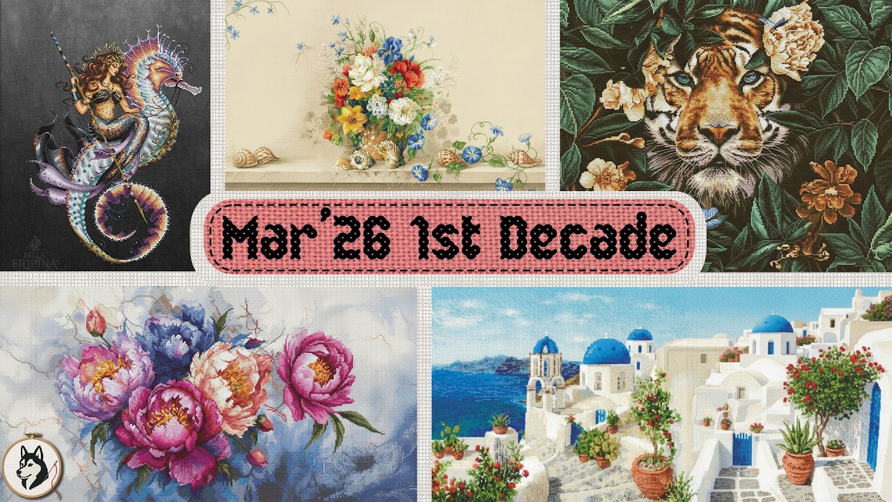 [Flosstube #15] 🌷🐇 First Days of Spring | New Cross Stitch Start