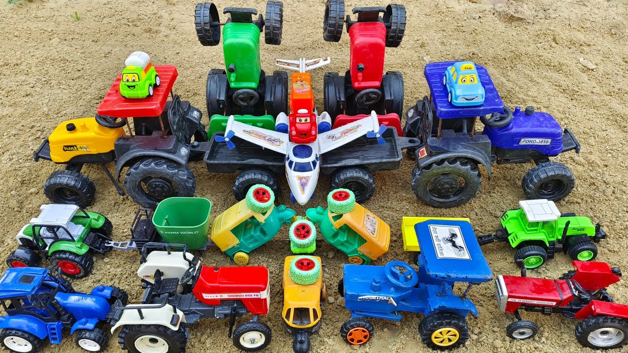 Wow बच्चों ! mini tractors ने आज जंगल truck की गाड़ी ko ढूंढा !! Krishna toy