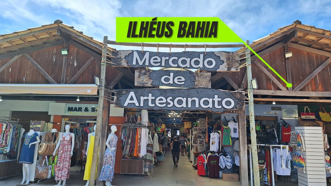 Conheça o Mercado de Artesanato Ilhéus Bahia.