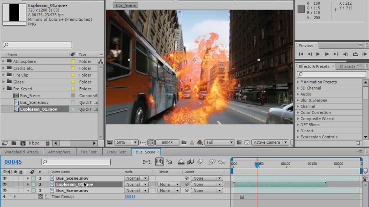 Adobe after effects. Tutorial Video Copilot - Action Essentials 2