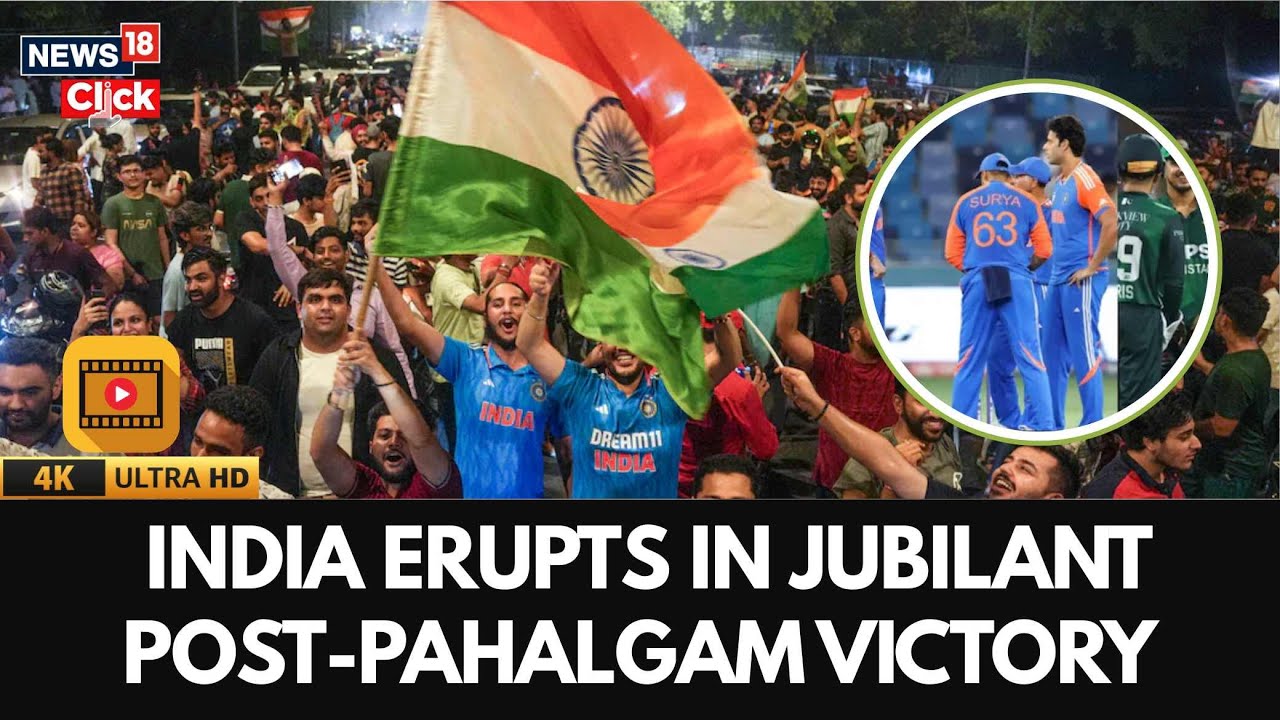 Asia Cup 2025 | India Erupts in Celebration After Asia Cup Win Against Pakistan | 4K Video | N18V