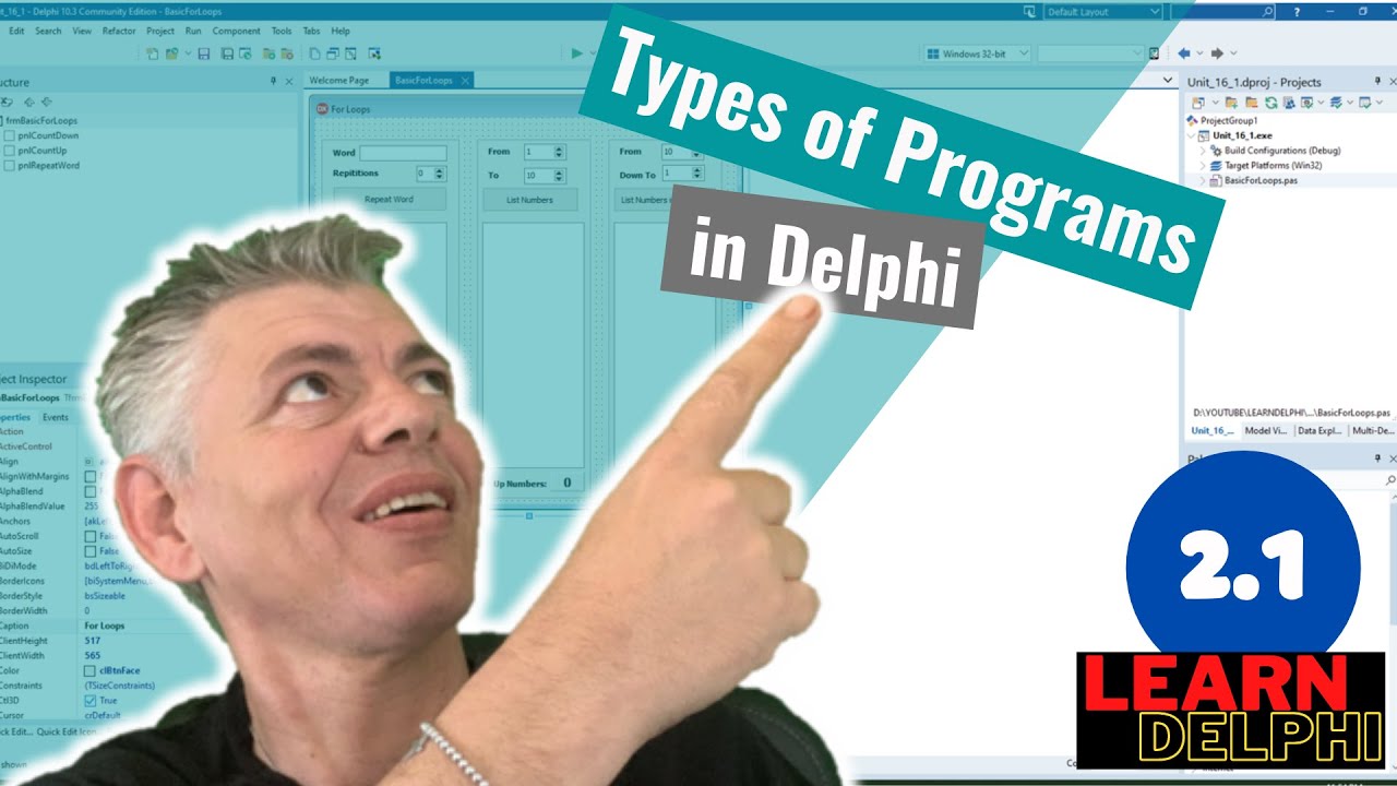 Изучаем программирование на Delphi | Модуль 2.1 | Типы программ