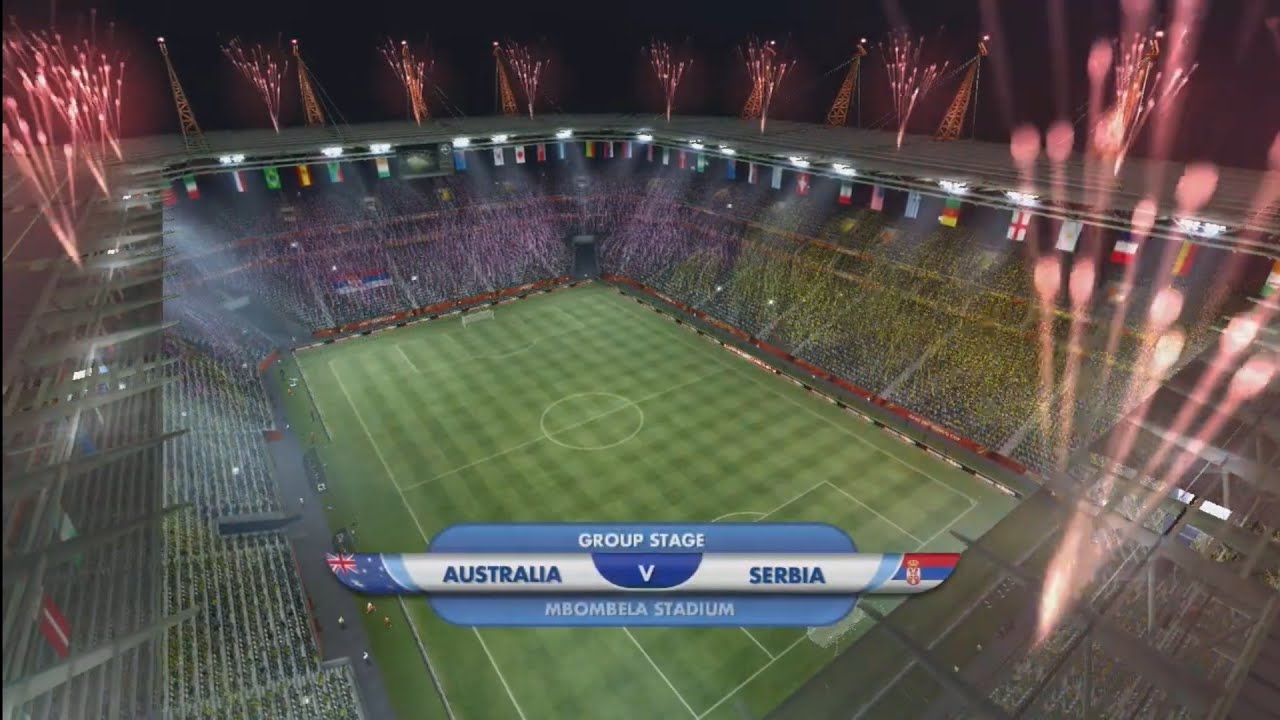 2010 FIFA World Cup Match 40 - Australia v Serbia Gameplay PlayStation 3 (PS3)