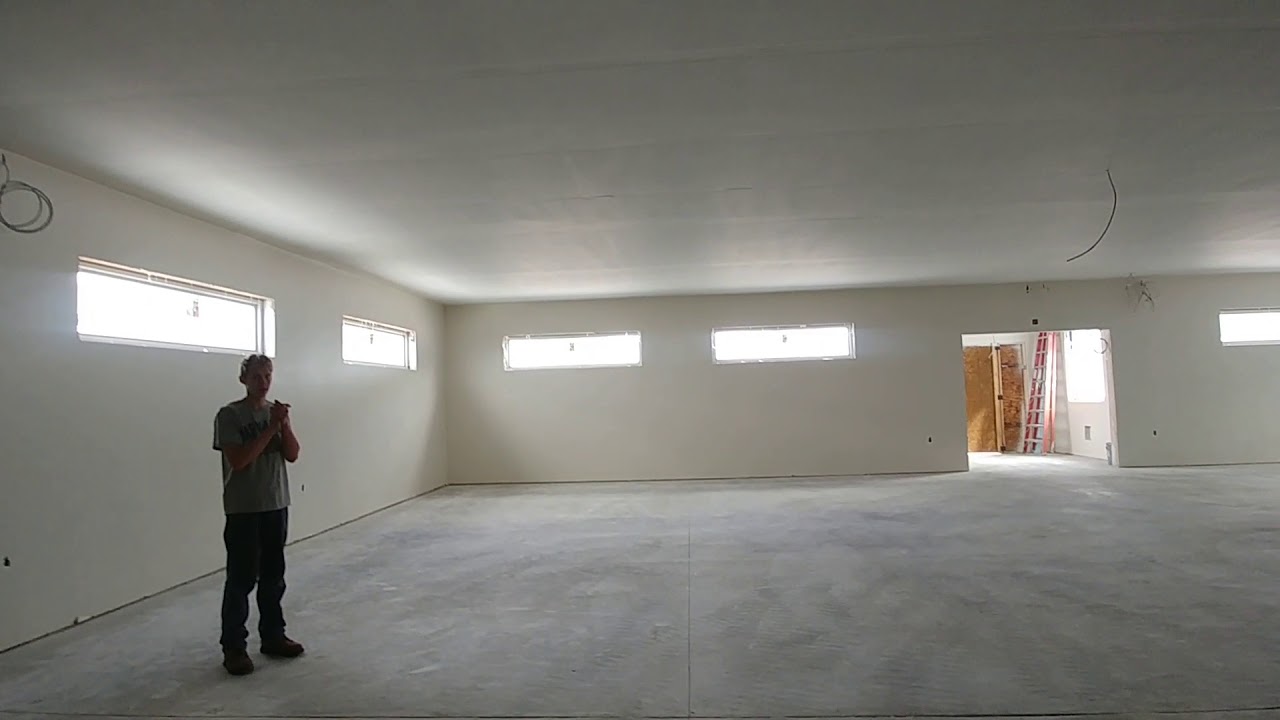Example of Bad Acoustics or Long Reverberation Time - Drywall Walls & Ceiling with Concrete Floor