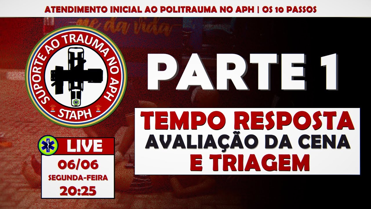 TEMPO RESPOSTA + AVALIAÇÃO DA CENA + TRIAGEM | CURSO POLITRAUMA NO APH | PARTE 1
