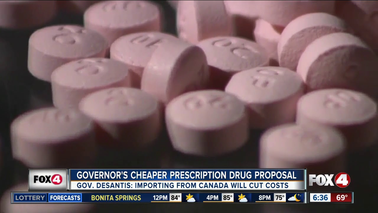 Gov. DeSantis wants to import prescription drugs from Canada to cut health care costs