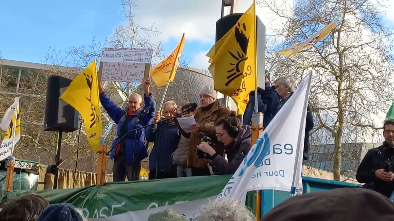 Intervention de Gilles, victime des pesticides, à la Manifestation pour la qualité de l'eau