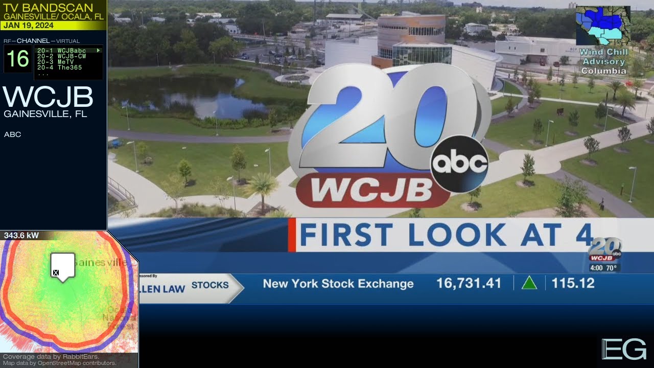 Local TV Bandscan for Gainesville/ Ocala (2024)