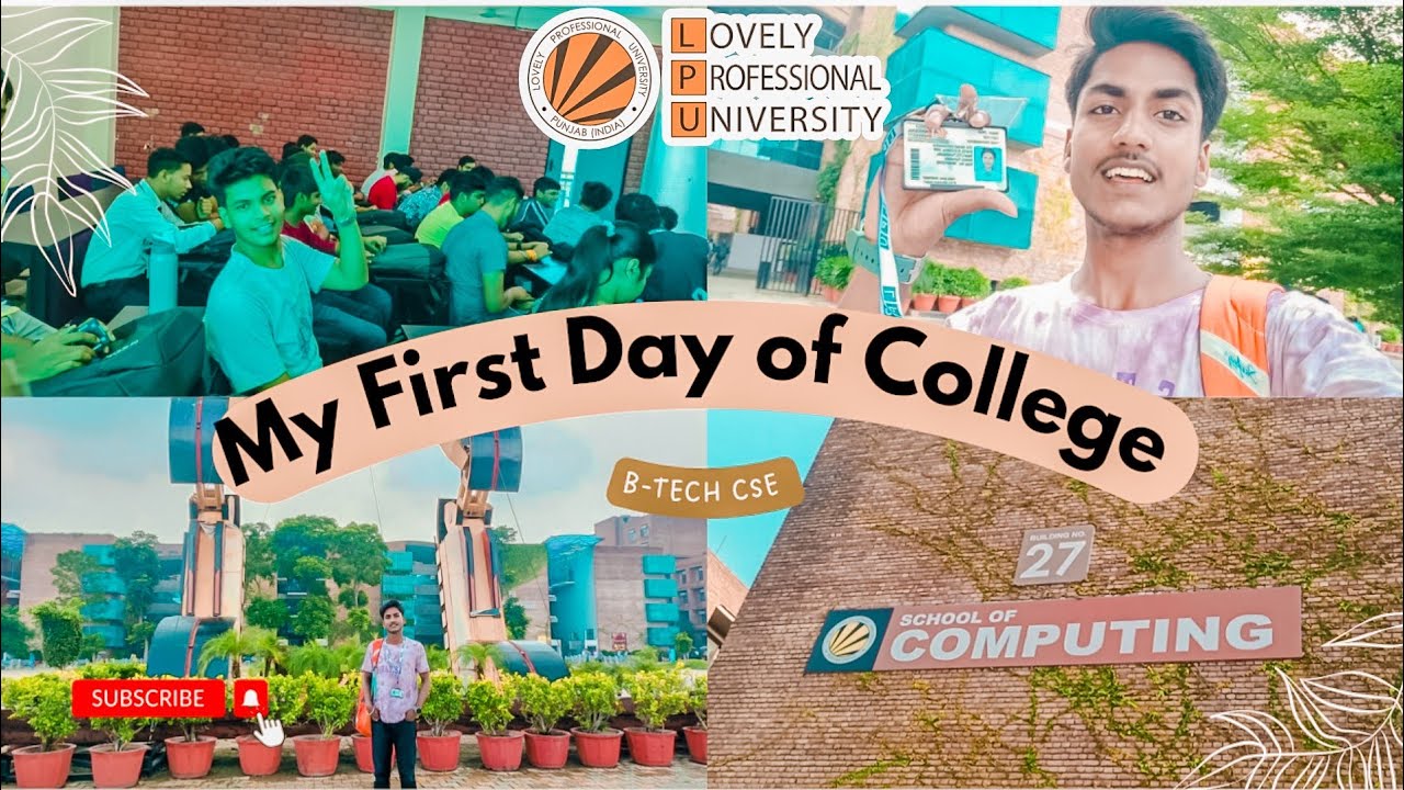 My first Day of College in LPU |B-TECH life began 💖|Yash vlogs