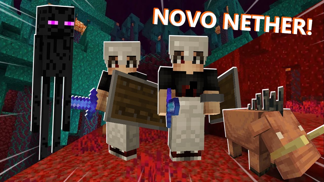 ENTRAMOS NO NOVO NETHER E OLHA O QUE ENCONTRAMOS!!! SURPREENDENTE!!! (MINECRAFT) #25