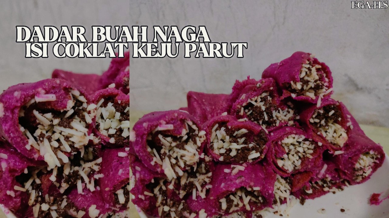 Ide Jualan Unik! Dadar Buah Naga Coklat Keju, Lembut dan Anti Sobek.