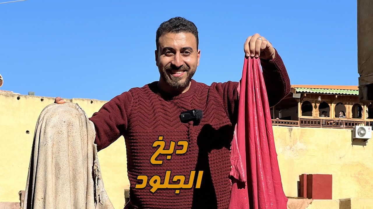 دبغ الجلود في مدينة فاس بالمغرب